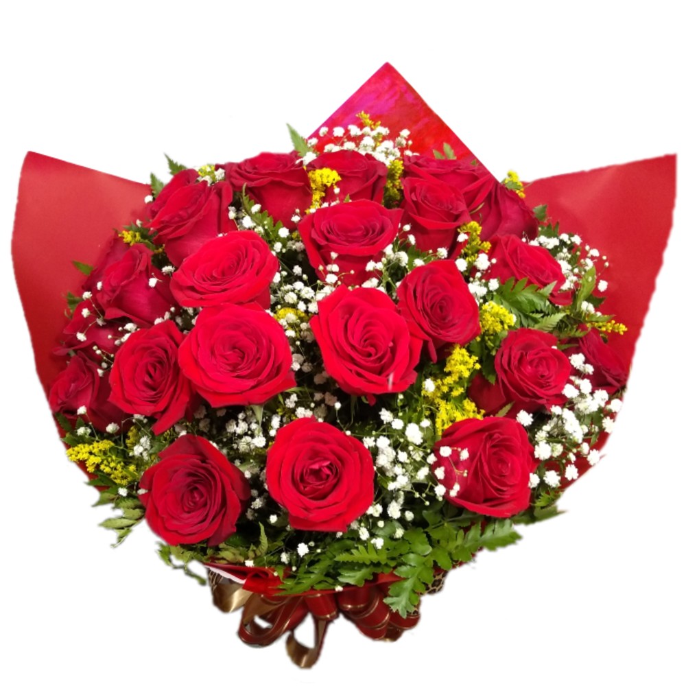 Comprar Buquê com 24 Rosas Nacionais na Itaqua Flores